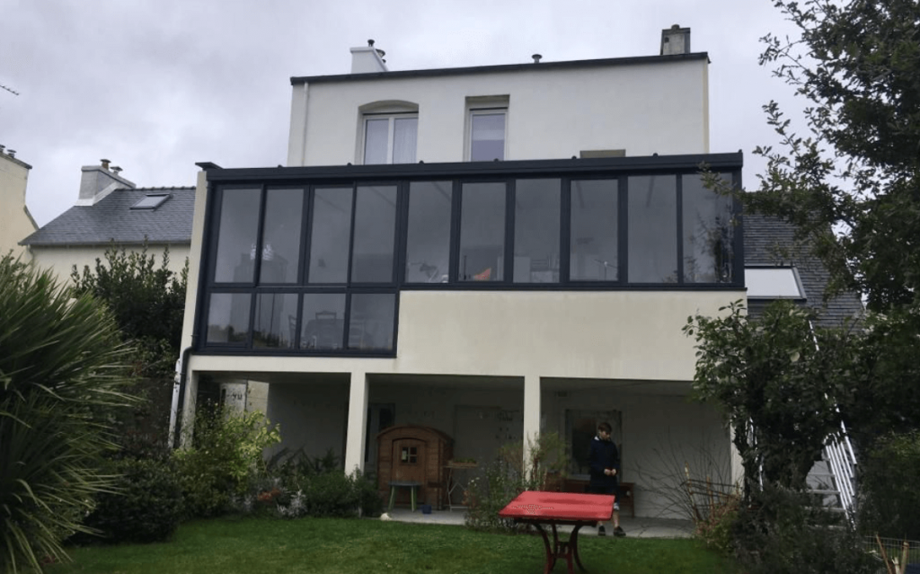 prix extension maison veranda sur pilotis béton