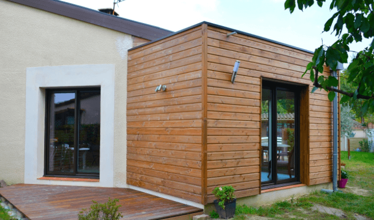 Prix d'une extension de maison de 15 m2 en bois